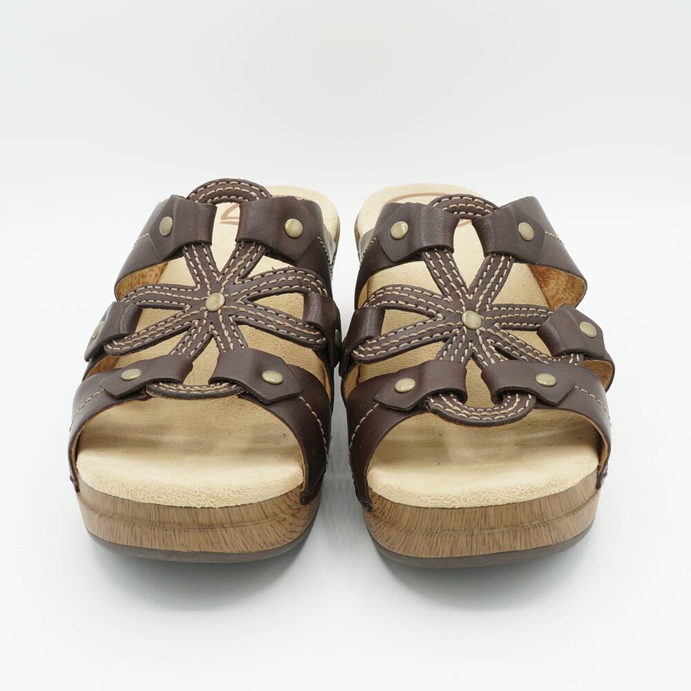 Dansko Serena Flower Cut Out Leather Sandals Women's Size 37 (EU) - Picture 5 of 9